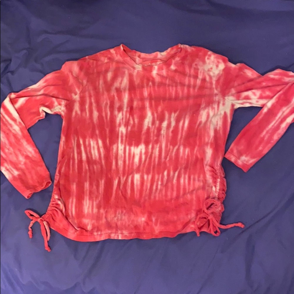 Tie die long sleeve shirt